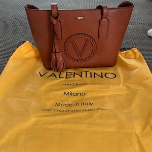 NEW- VALENTINO by Mario Valentino SoHo Rock Leather Tote